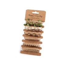 Dekorációs szalag válogatás - juta - 6x1m