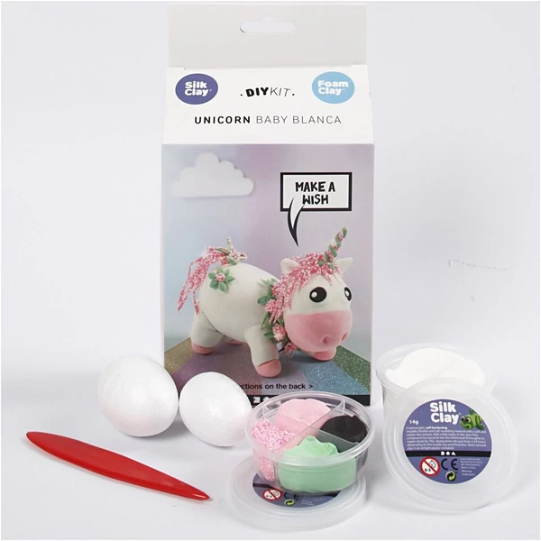 Csináld magad! Silk Clay gyurma szett - Unikornis - rózsaszín