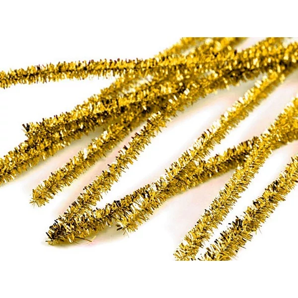 Arany lurex "zseníliadrót" csomag - 6mm - 30cm - 100db