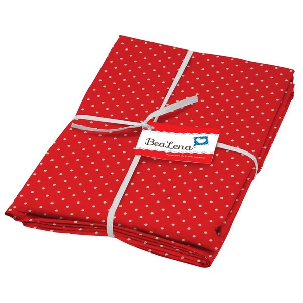BeaLena pamutvászon - Polka Dots red - 1m