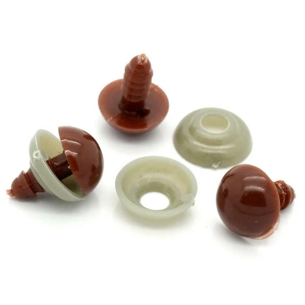 Barna biztonsági szem - 12mm