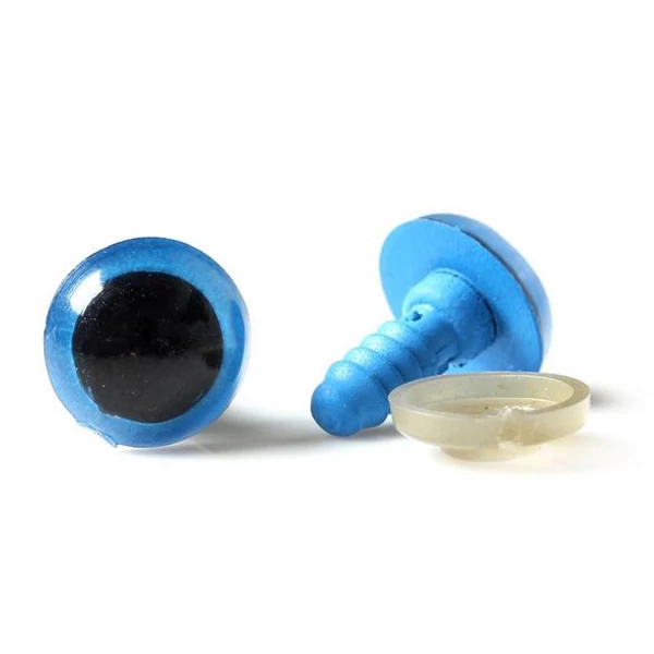 Kék fekete biztonsági szem - 12mm