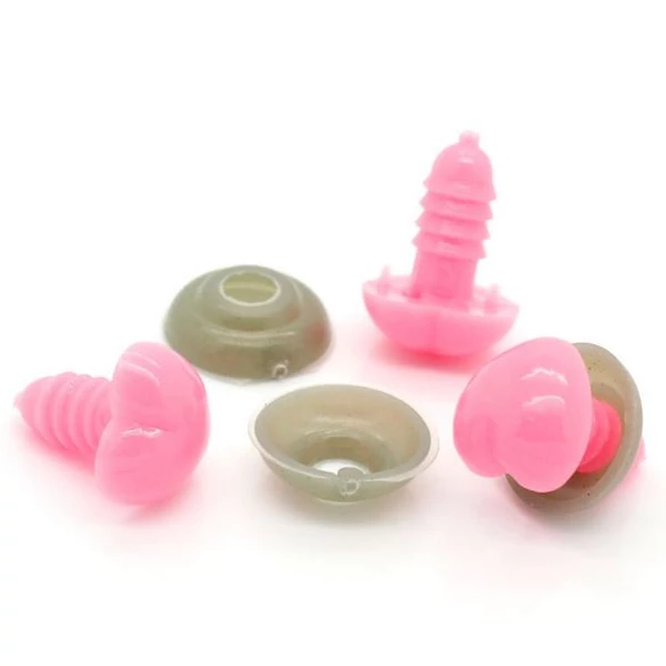Pink szív formájú biztonsági szem - 13mm
