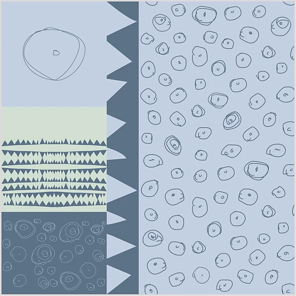 Glad Design pamutvászon - kék mintás - 1m