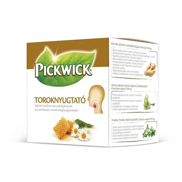 Gyógytea, 10x1,5 g, PICKWICK, "Toroknyugtató"