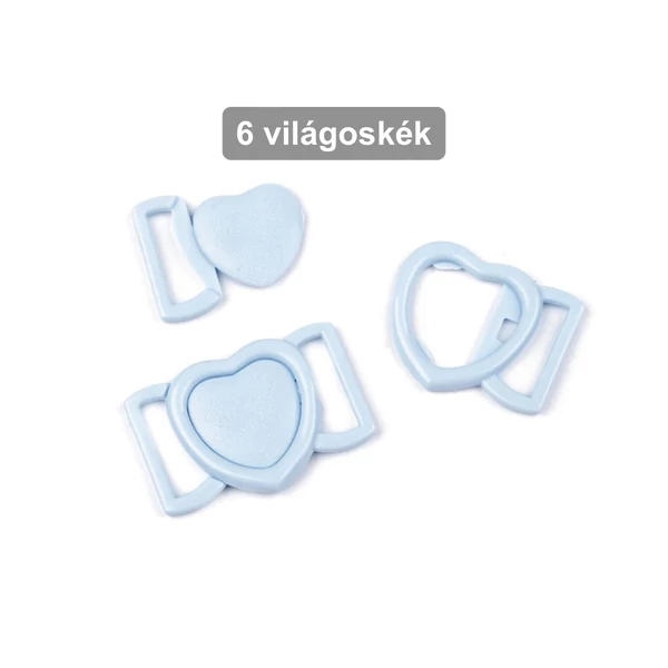 Világoskék fürdőruha csat - 2 pár