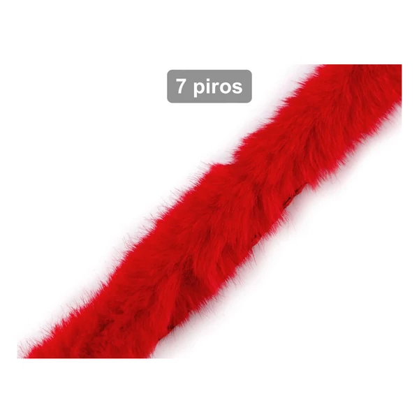 Maradék Műszőrme szalag - 2cm x 1m - piros