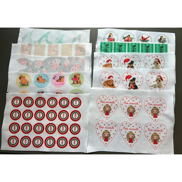 II. osztályú mintás barkácsfilc csomag - 10db - 104