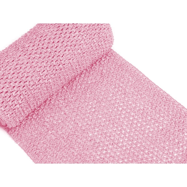 Hálós gumi - rózsaszín - 1m