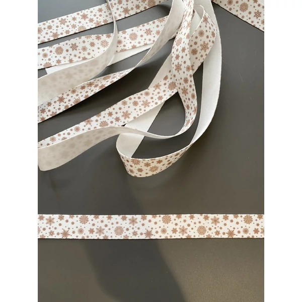 Aranybarna hópihe  mintás srötter szalag - 22mm - 90cm
