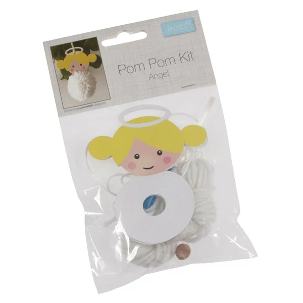 Csináld magad! pom-pom figura - angyal