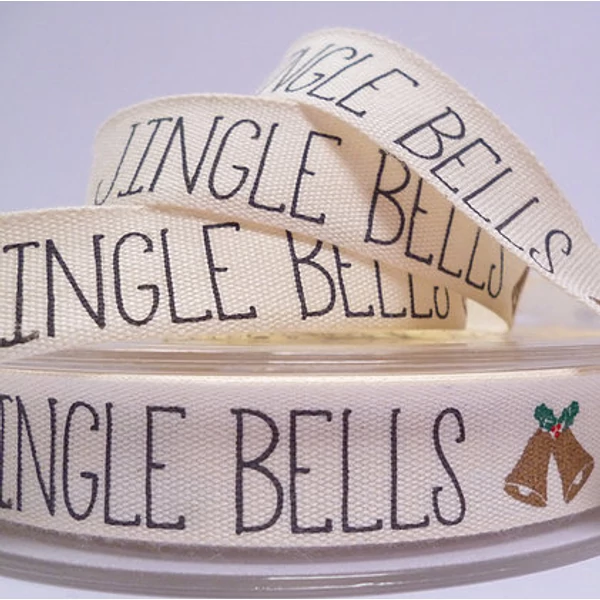 100% pamut szalag csomag - Jingle Bells