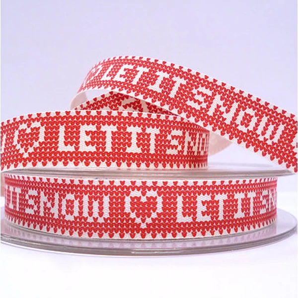 100% pamut szalag csomag - Knitted Let it Snow