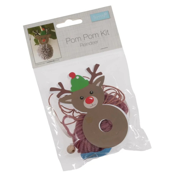 Csináld magad! pom-pom figura - rénszarvas