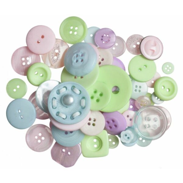 Trimits Bag of Craft Buttons - Pastels